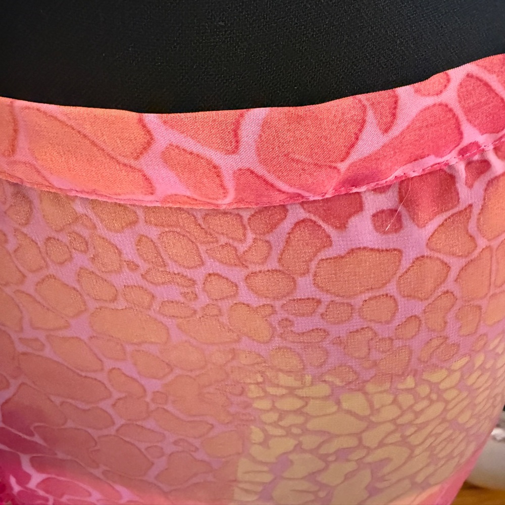 Tinibikini swim wrap cover up w/fringe hem. OSFM. NWT. Pink.Festival, beach, - Picture 4 of 8